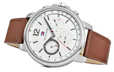 Tommy Hilfiger Landon Chronograph White Dial Brown Leather Strap Watch for Men - 1791531 Buy Now By Tommy Hilfiger