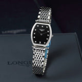 Longines La Grande Classique de Longines Black Dial Silver Mesh Bracelet Watch for Women - L4.288.0.58.6 Buy Now By Longines