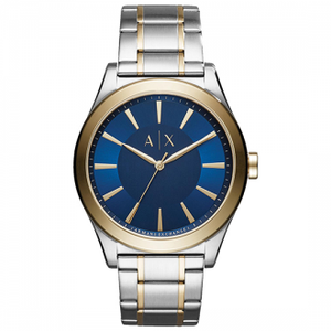 Armani Exchange Nico Quartz Blue Dial Two Tone Steel Strap Watch For Men - AX2332 Buy Now By Armani Exchange
