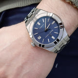 Maurice Lacroix Aikon Automatic Blue Dial Silver Steel Strap Watch For Men - AI6008-SS002-430-1 Buy Now By Maurice Lacroix