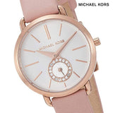 Michael Kors Petite Portia Silver Dial Pink Rubber Strap Watch For Women - MK2735 Buy Now By Michael Kors