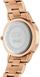 Daniel Wellington Iconic Link White Dial Rose Gold Steel Strap Watch For Women - DW00100209 Buy Now By Daniel Wellington