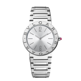Bvlgari Bvlgari Lady Silver Dial Silver Steel Strap Watch for Women - BVLGARI103575 Buy Now By Bvlgari