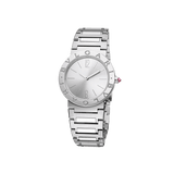 Bvlgari Bvlgari Lady Silver Dial Silver Steel Strap Watch for Women - BVLGARI103575 Buy Now By Bvlgari