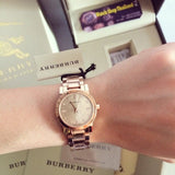 Burberry Heritage Rose Gold Dial Rose Gold Steel Strap Watch for Women - BU9215 Buy Now By Burberry