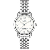 Coach Delancey White Dial Silver Steel Strap Watch for Women - 14502240 Buy Now By Coach