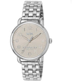 Coach Delancey Classic White Dial Silver Steel Strap Watch for Women - 14502260 Buy Now By Coach