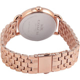 Coach Delancey Mother of Pearl White Dial Rose Gold Steel Strap Watch for Women - 14502479 Buy Now By Coach