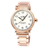 Coach Madison White Dial Rose Gold Steel Strap Watch for Women - 14502395 Buy Now By Coach