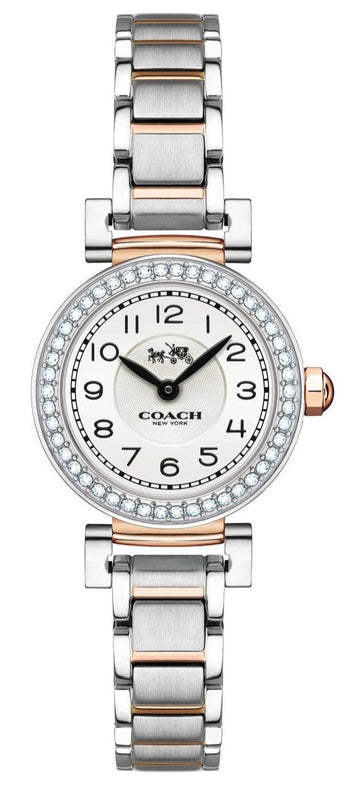 Coach Madison Crystals Silver Dial Two Tone Steel Strap Watch for Women - 14502404 Buy Now By Coach