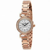 Coach Madison Crystals White Dial Rose Gold Steel Strap Watch For Women - 14502405 Buy Now By Coach
