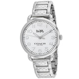 Coach Delancey White Dial Silver Steel Strap Watch for Women - 14502495 Buy Now By Coach