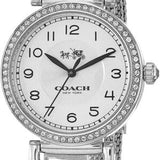 Coach Madison White Dial Silver Mesh Bracelet Watch for Women - 14502651 Buy Now By Coach