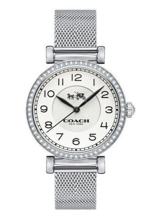 Coach Madison White Dial Silver Mesh Bracelet Watch for Women - 14502651 Buy Now By Coach