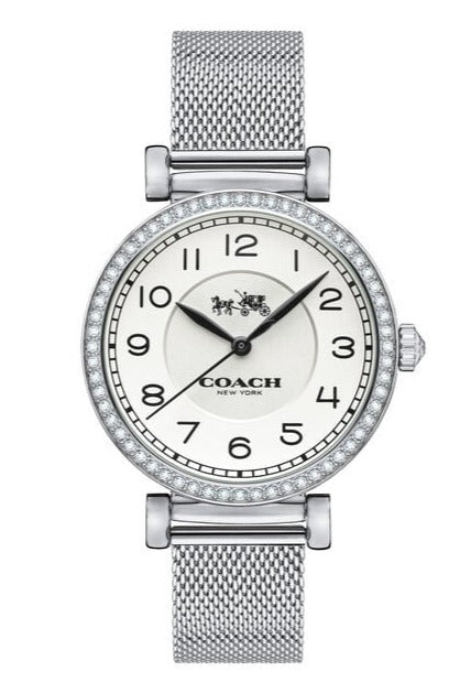 Coach Madison White Dial Silver Mesh Bracelet Watch for Women - 14502651 Buy Now By Coach