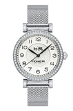 Coach Madison White Dial Silver Mesh Bracelet Watch for Women - 14502651 Buy Now By Coach
