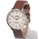 Coach Slim Easton White Dial Brown Leather Strap Watch for Women - 14502682 Buy Now By Coach