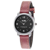 Coach Delancey Black Dial Brown Leather Strap Watch for Women - 14502792 Buy Now By Coach