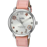 Coach Tatum White Dial Pink Leather Strap Watch For Women - 14502799 Buy Now By Coach