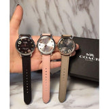 Coach Tatum White Dial Pink Leather Strap Watch For Women - 14502799 Buy Now By Coach