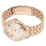 Coach Delancey White Dial Rose Gold Steel Strap Watch for Women - 14502811 Buy Now By Coach