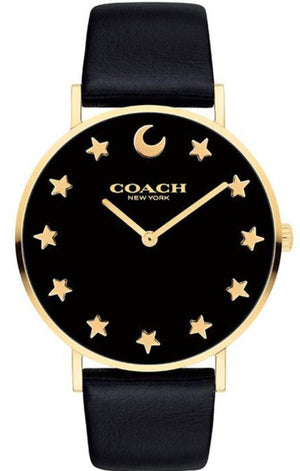 Coach Perry Black Dial Black Leather Strap Watch for Women - 14503042 Buy Now By Coach