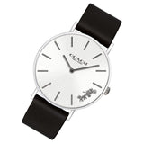 Coach Perry White Dial Black Leather Strap Watch for Women - 14503115 Buy Now By Coach