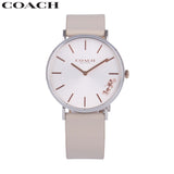 Coach Perry Silver DIal White Leather Strap Watch for Women - 14503116 Buy Now By Coach
