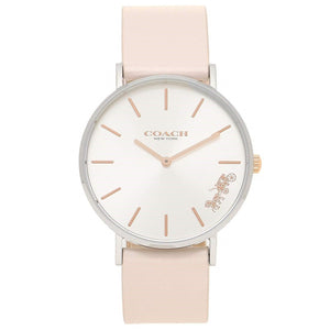 Coach Perry White Dial Pink Leather Strap Watch for Women - 14503118 Buy Now By Coach