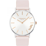 Coach Perry White Dial Pink Leather Strap Watch for Women - 14503118 Buy Now By Coach