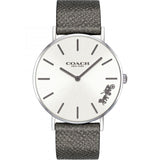Coach Perry White Dial Grey Leather Strap Watch for Women - 14503155 Buy Now By Coach