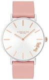 Coach Perry White Dial Pink Leather Strap Watch for Women - 14503118 Buy Now By Coach