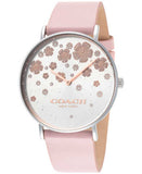 Coach Perry Silver Dial Pink Leather Strap Watch For Women - 14503325 Buy Now By Coach
