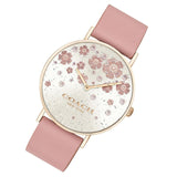 Coach Perry Silver Dial Pink Leather Strap Watch For Women - 14503325 Buy Now By Coach