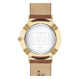 Coach Perry Analog Gold Dial Brown Leather Strap Watch for Women - 14503331-C Buy Now By Coach