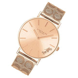 Coach Perry Rose Gold Dial Rose Gold Mesh Bracelet Watch for Women - 14503343 Buy Now By Coach
