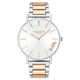 Coach Perry Silver Dial Two Tone Steel Strap Watch for Women - 14503346 Buy Now By Coach