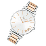 Coach Perry Silver Dial Two Tone Steel Strap Watch for Women - 14503346 Buy Now By Coach