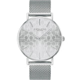 Coach Perry Quartz Silver Dial Silver Mesh Bracelet Watch for Women - 14503384 Buy Now By Coach