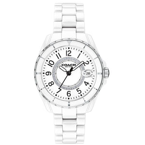 Coach Preston White Dial White Steel Strap Watch for Women - 14503462 Buy Now By Coach