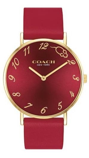 Coach Perry Red Dial Red Leather Strap Watch for Women - 14503486 Buy Now By Coach