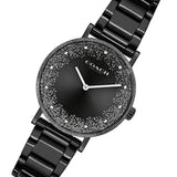 Coach Perry Black Ion Plated Dial Black Steel Strap Watch for Women - 14503641 Buy Now By Coach