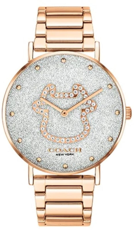 Coach Perry White Dial Rose Gold Steel Strap Watch for Women - 14503708 Buy Now By Coach