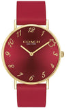Coach Perry Red Dial Red Leather Strap Watch for Women - 14503722 Buy Now By Coach