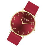 Coach Perry Red Dial Red Leather Strap Watch for Women - 14503722 Buy Now By Coach
