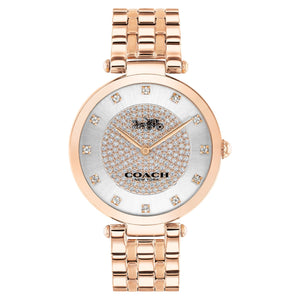 Coach Park Silver Dial Rose Gold Steel Strap Watch for Women - 14503735 Buy Now By Coach