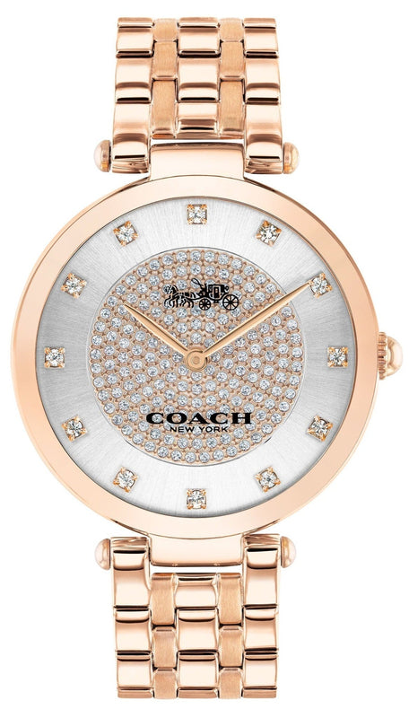 Coach Park Silver Dial Rose Gold Steel Strap Watch for Women - 14503736 Buy Now By Coach
