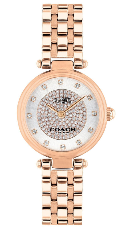 Coach Park Silver Dial Rose Gold Steel Strap Watch for Women - 14503735 Buy Now By Coach