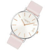 Coach Perry White Dial Pink Leather Strap Watch for Women - 14503128 Buy Now By Coach