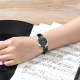 Tissot T Lady Flamingo Black Dial Black Leather Strap Watch For Women - T094.210.16.051.00 Buy Now By Tissot